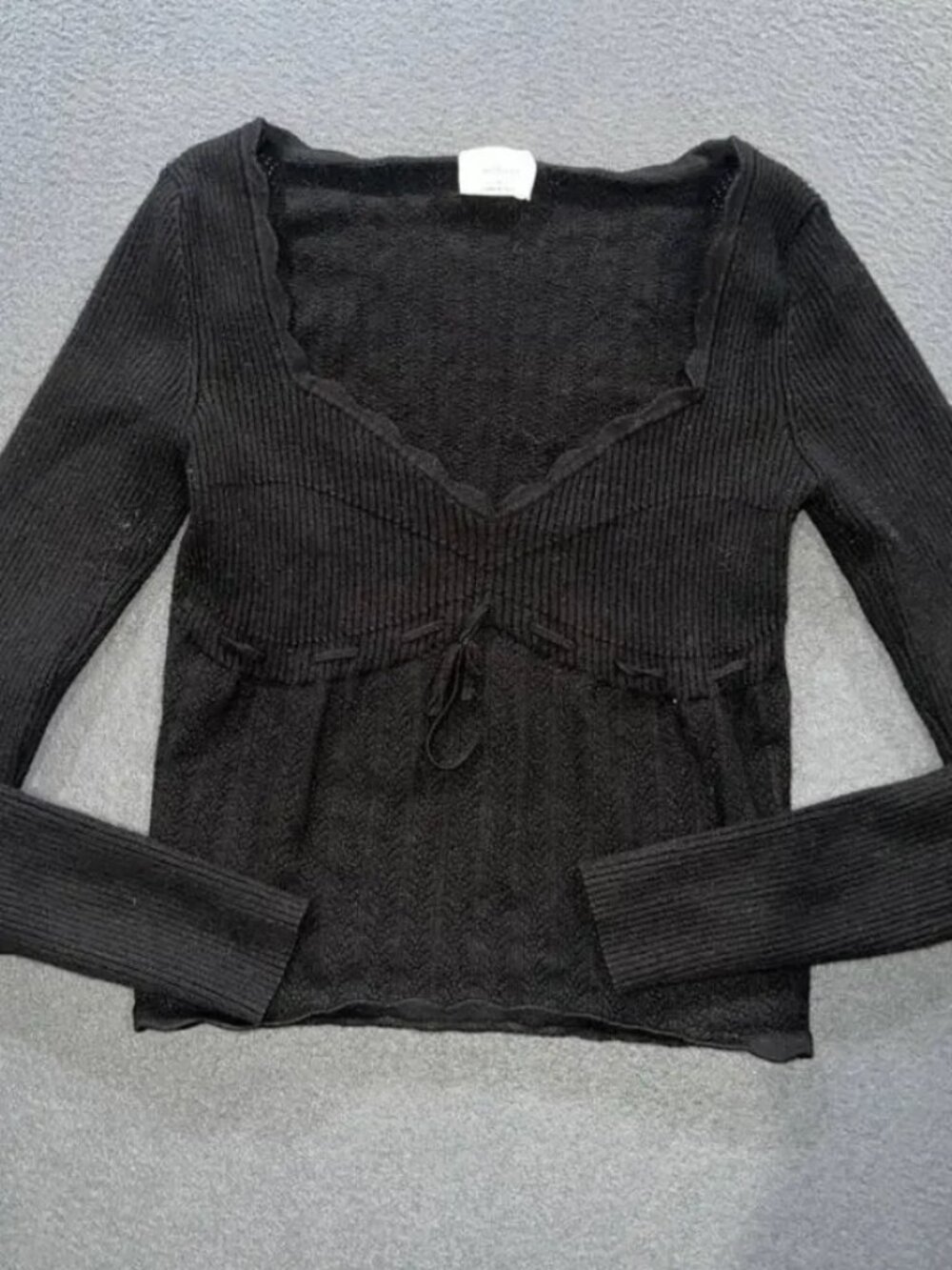 Aritzia Wilfred Soloist Sweater Black Long SleeveSize S